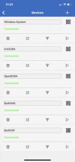 Camius View app devices connected