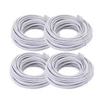4-Pack Cat5E Cable Patch Cord 60 feet for PoE camera installation