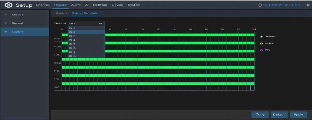 IPVAULT1128PR CAPTURE schedule