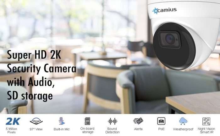 2 X 4K Poe Security Camera, 2 X 2K Dome Camera, Powerful 128Mbps 8 Channel Nvr System With 4Tb Hdd 14 IRIS5R features 970 600 A content e1645249249946