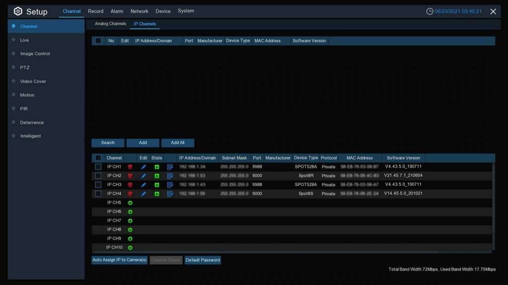 trivault4k184 ip cameras added 1