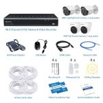 2 x 2-Way Audio Outdoor PoE Camera 4K with Lights, 2 x 2K Dome Camera, 8CH NVR