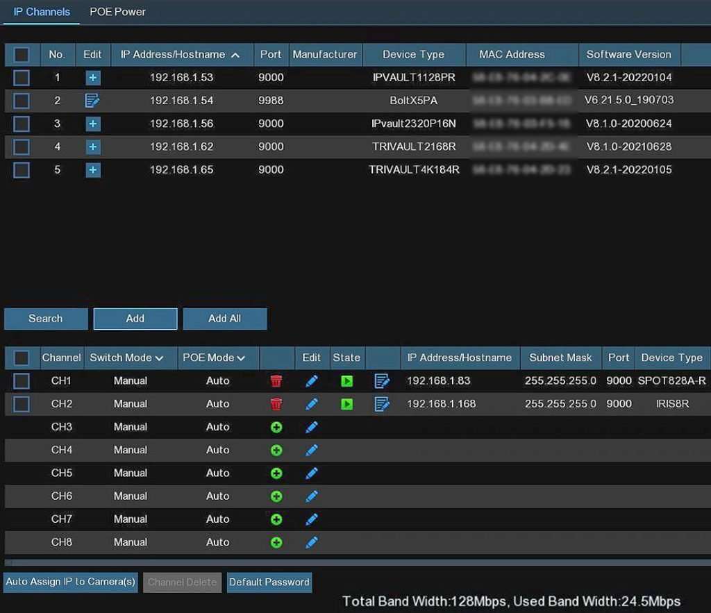 This 8 Channel PoE NVR system supports H.264 and the latest H.265 video compression format. It saves up to 50% on the recorder’s storage space. It also improves bandwidth efficiency to maximize your 4K Security Systems NVR & internal hard drive storage.