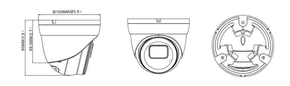 Camius 5mp poe dome camera