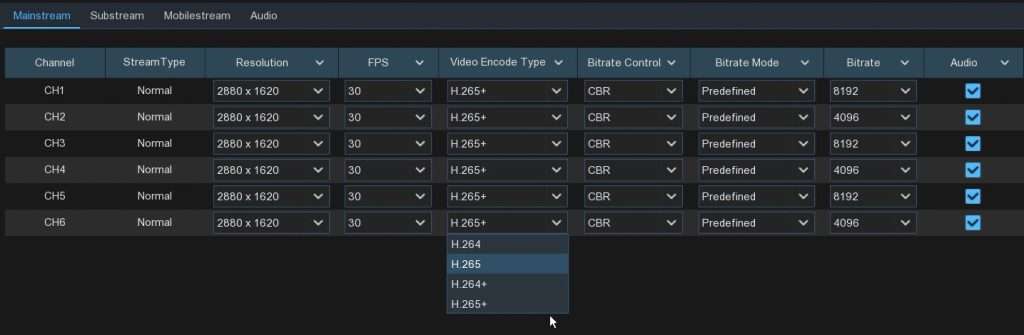 Camius 8 channel NVR with the latest video encoding