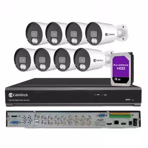 4K 16 Channel DVR Camera System with 8 Outdoor BNC Cameras - 4TB DVR