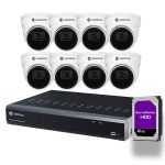 Camius Business Camera System with 8 Dome Cameras, PoE NVR, 4TB - Commercial Camera System with Audio 8 PoE Dome Cameras