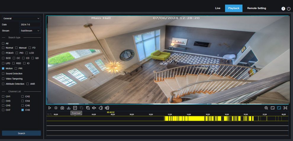 Time-Lapse and Advanced Playback with the NVR Network Video Recorder
