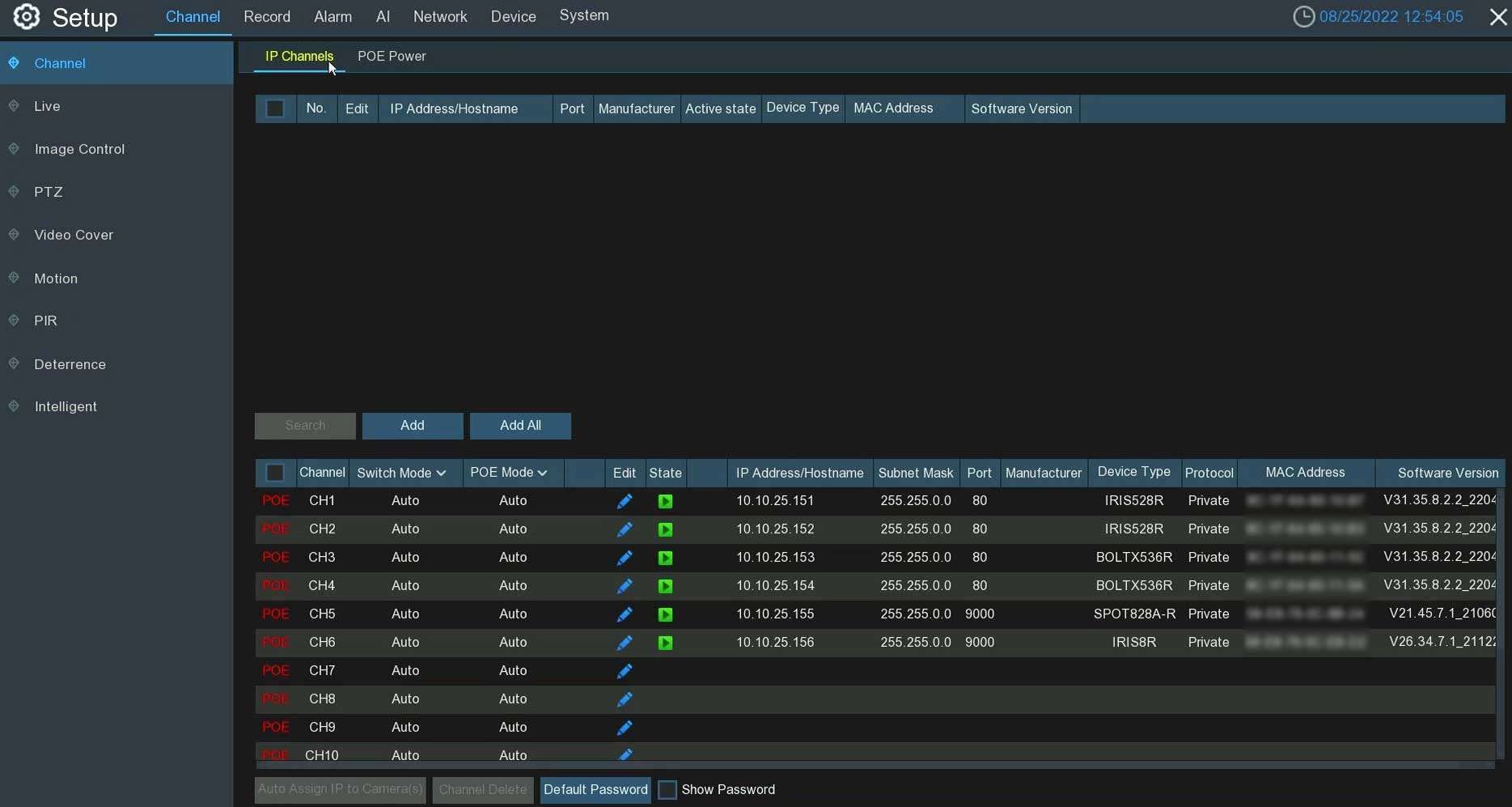 IPVAULT2256PR 6 CAMERAS CHANNELS LIST 2K AND 4K e1735257714167