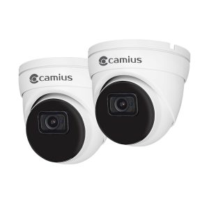 Camius 2K Security Camera PoE Dome with Super Wide View, Audio (2 Cameras) IRIS528R