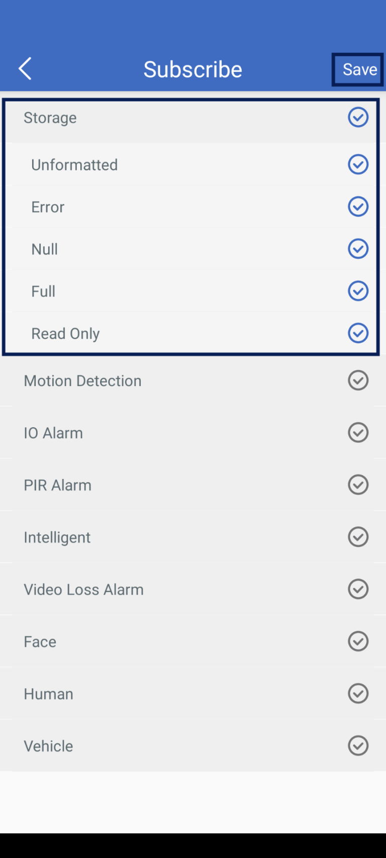 Camius View push exception