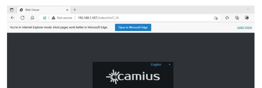 Internet Explorer mode in Edge browser