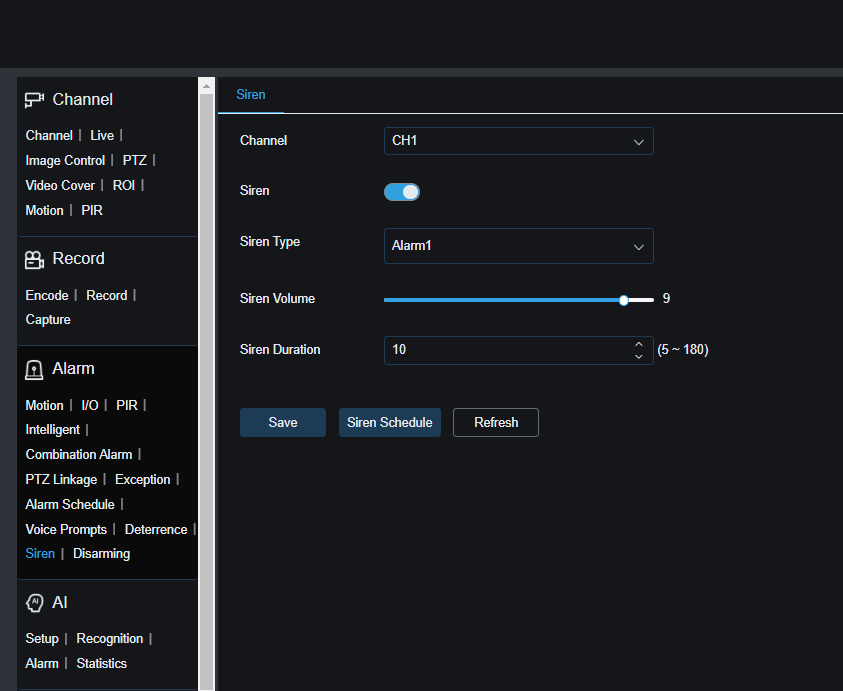 2320PR SPOT828A RB Alarm Siren