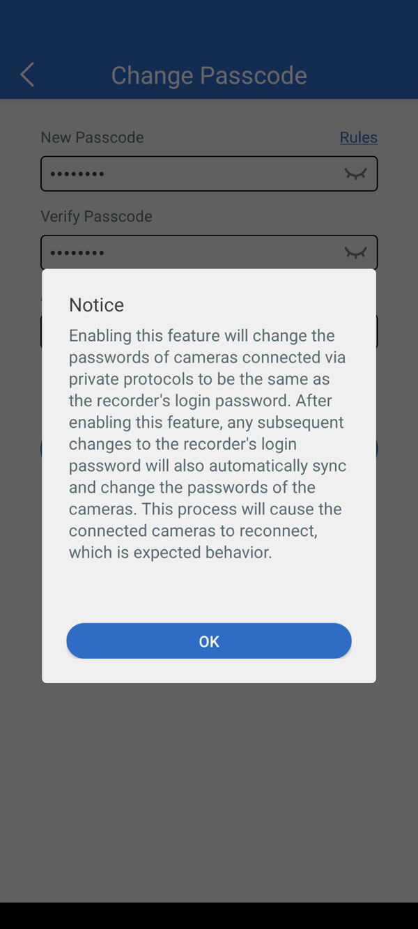 Camius View Configuration Maintenance Load Default System assigning NVRs pass to cameras