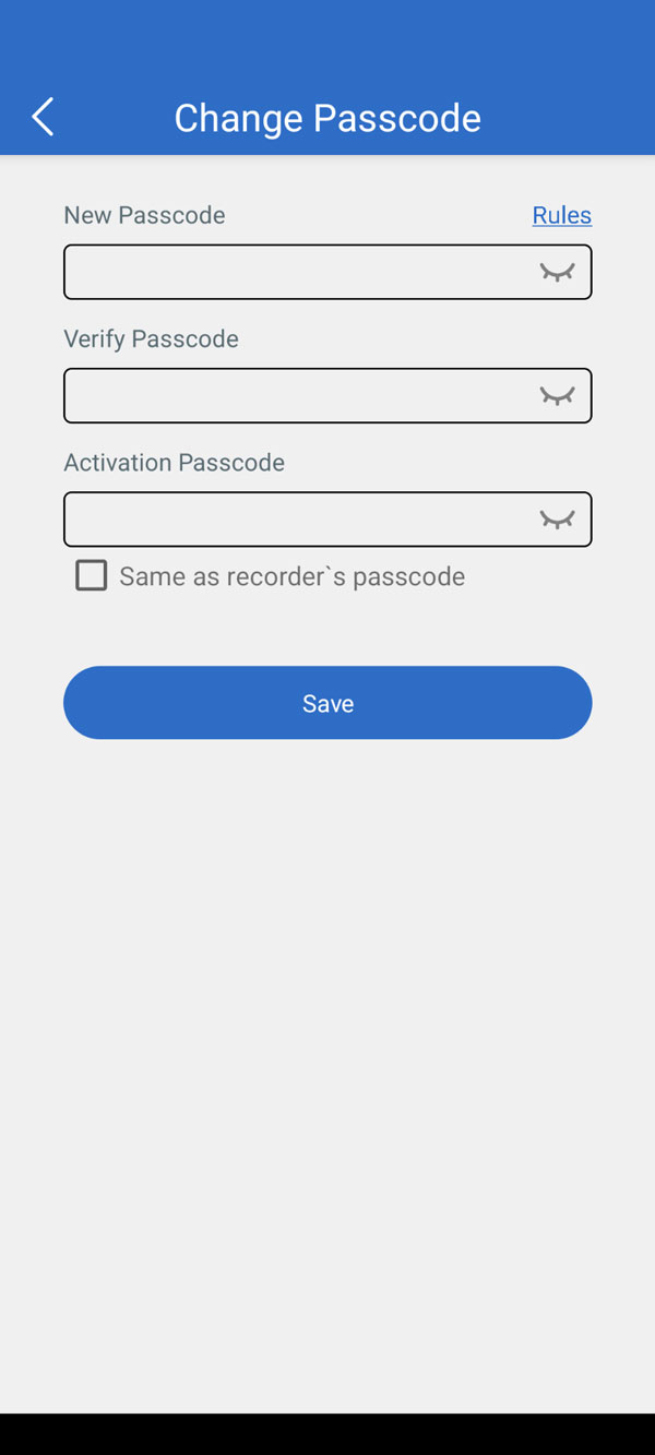 Camius View enter new pass