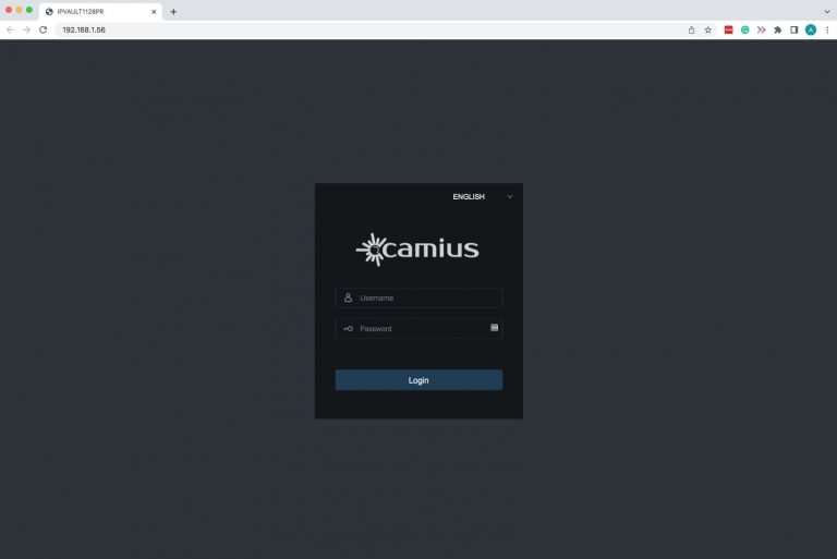 Camius Surveillance NVR and DVR Web Browser Viewing