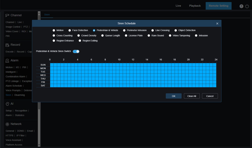 IPVAULT2320PR SPOT828A RB alarm siren schedule