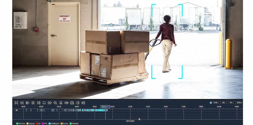 Camius security system go beyond video motion detection, allowing the user to create zones for detecting movement patterns, location, etc. Furthermore, AI Detection will trigger Push notifications in addition to video recording in a unique color and tag. Intelligent Detection includes Sound, and also you can activate AI detection that includes Human & Vehicle Detection (PD & VD), Perimeter Intrusion, Line Crossing (LCD), Cross Counting (CC), and more.