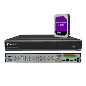 Camius 16 Channel DVR 6TB with pre-installed hard drive security recorder