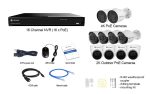 10 Indoor Outdoor Cameras For Business Security with 4K 16 Channel NVR
