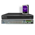 Camius Professional 16 Channel DVR 4K with 3TB Hard Drive - Hybrid Security Solution