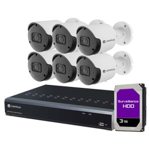 Camius 6 2K Professional Outdoor Security Cameras with 8 Channel NVR I 3TB HDD