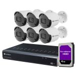 Camius outdoor video surveillance cameras​ with 8 channel NVR. PoE CCTV cameras for home and business security
