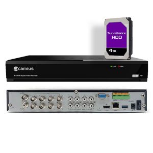 8 Channel DVR with Hard Drive 4TB – 4K Hybrid DVR