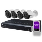 Camius 4 5MP Outdoor IP Camera Security System with 8 Channel PoE NVR, 3TB HDD