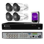 Camius 4 Camera DVR Security System with 12 Channel DVR, 3TB HDD
