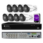 Camius 4K 8 Channel Security DVR system with 8 Analog CCTV cameras I 3TB HDD