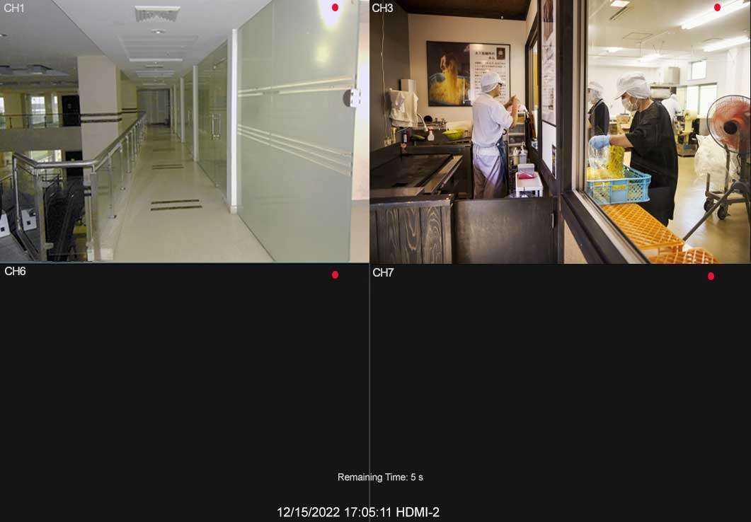 2 channels HDMI 2 remaining time 5 sec
