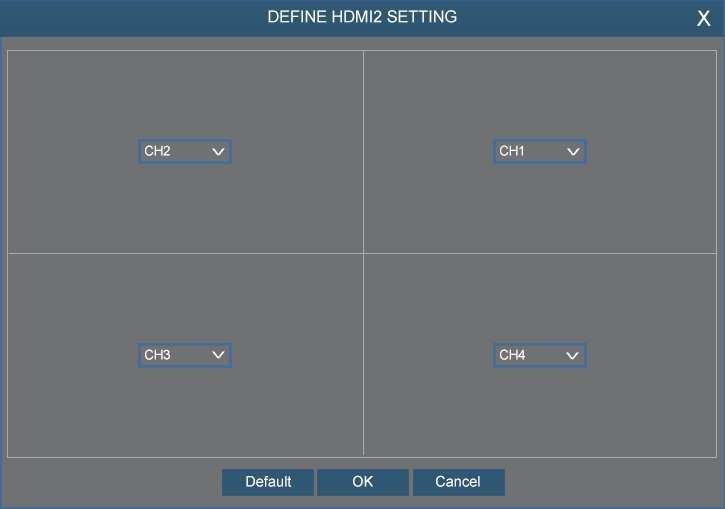hdmi2 define hdmi2 setting