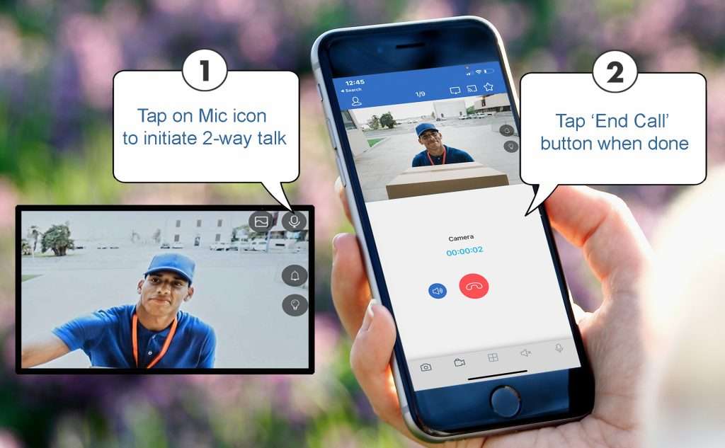 Camius View two way communication