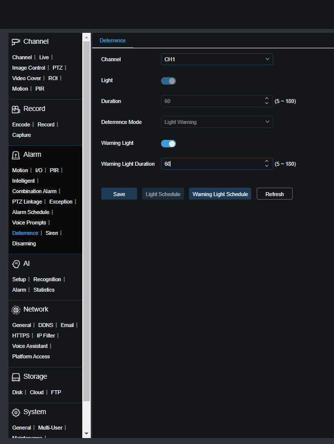 2320PR SPOT828A RB Alarm Deterrence