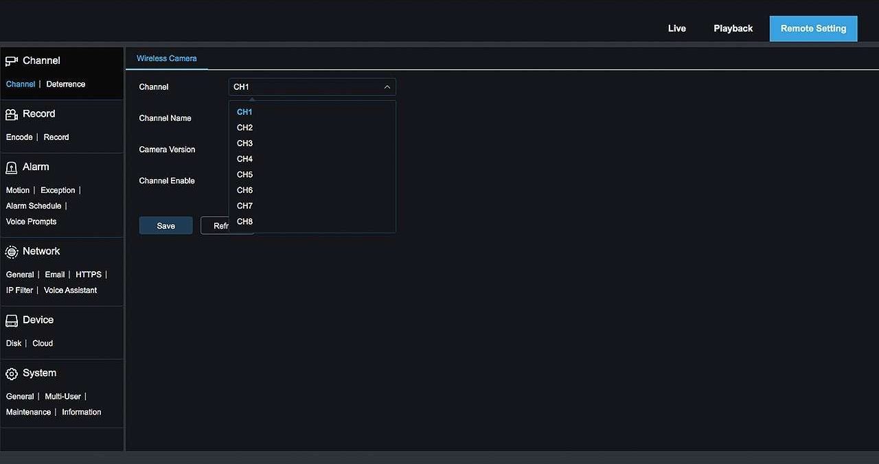 Camius wireless camera system with web browser view