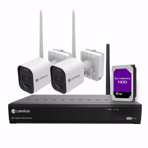 Two 4K Wireless Security Camera System with 4TB NVR