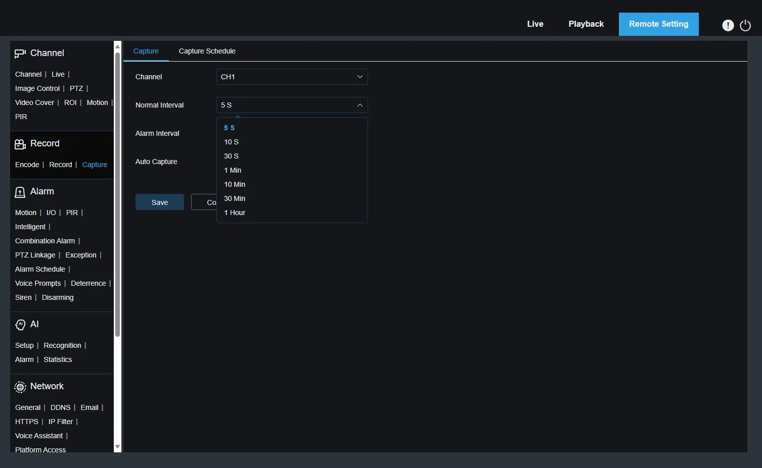 Camius DVR and NVR camera systems time lapse capture recording