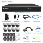 4k 16 channel dvr camera systems with 16 analog cameras - Camius
