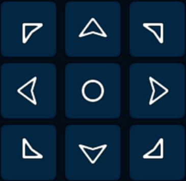 Camius PTZ DVR NVR Directional Control Buttons