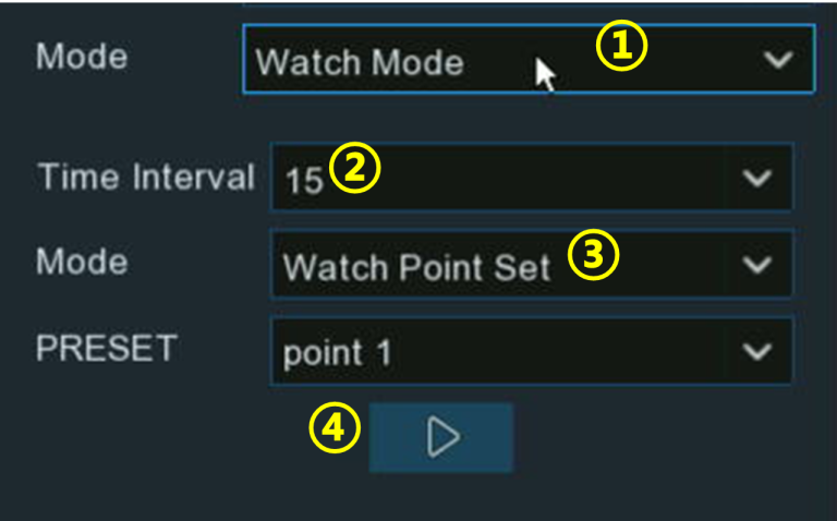 Camius DVR PTZ Watch mode 1