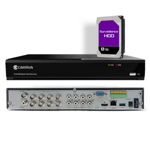 Camius 4K DVR 8 Channel with Hard Drive 8TB - Hybrid DVR