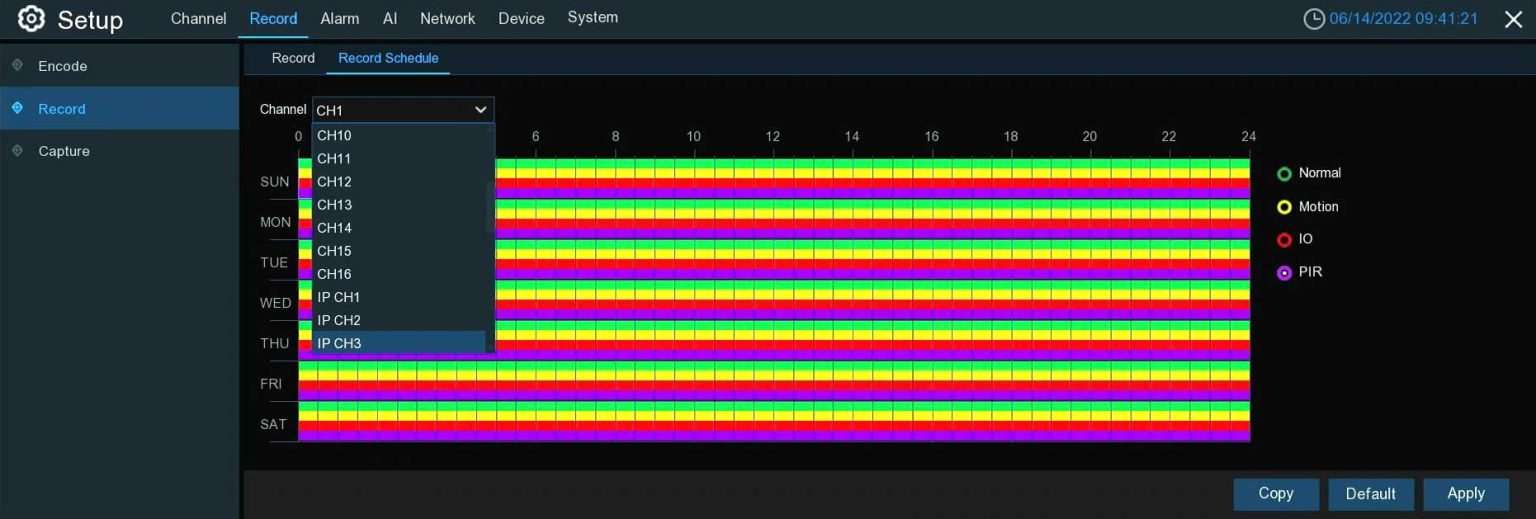 TRIVAULT4K2168R RECORDING SCHEDULE 2 100kb