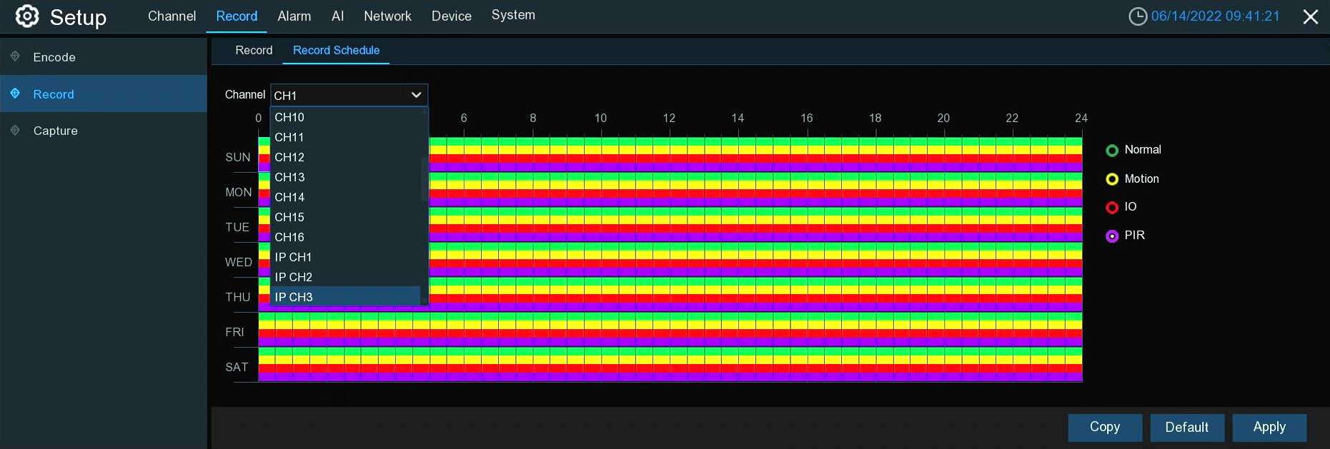 TRIVAULT4K2168R RECORDING SCHEDULE 2 100kb