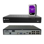 Camius 4K 8 Channel IP Camera NVR with 8TB Hard Drive & PoE Ports