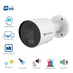 4K Outdoor PoE Security Camera with Siren, Lights, 2 Way Audio