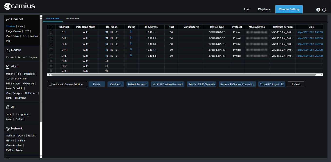 1128pr and spot channels