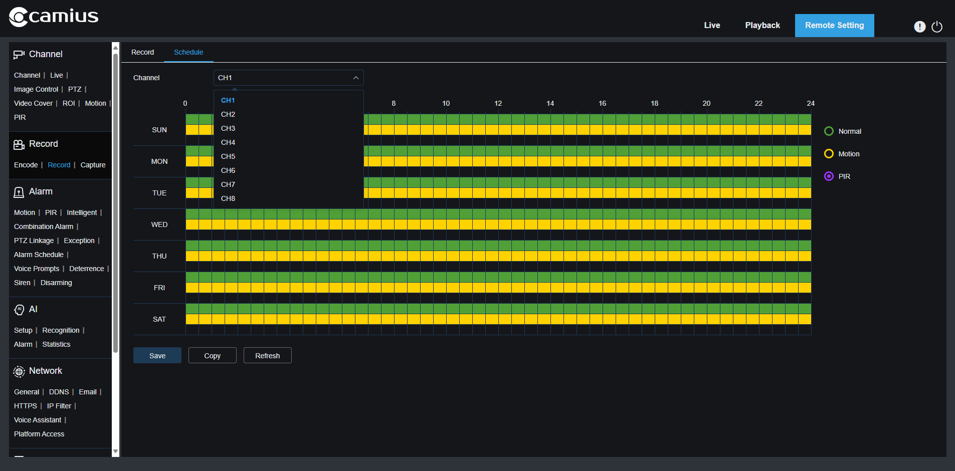 Camius best wired security camera system with motion recording