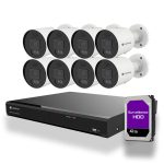 PoE 4K Security Camera System with 16 Channel NVR, 4TB to 16TB HDD Camius