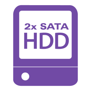 4K DVR 4K NVR with 2 Hard drives